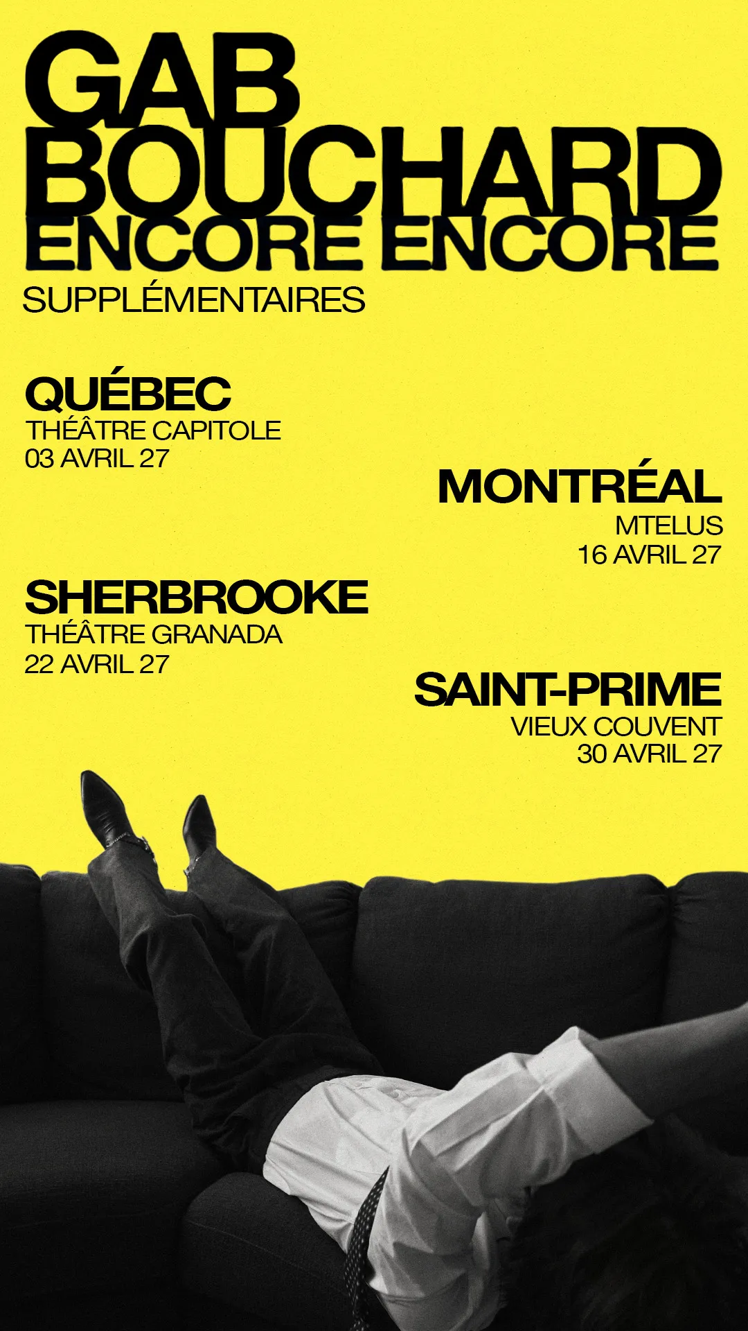 Affiche verticale Encore Encore — supplémentaires